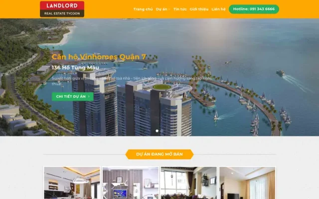 Mẫu web bất động sản 6