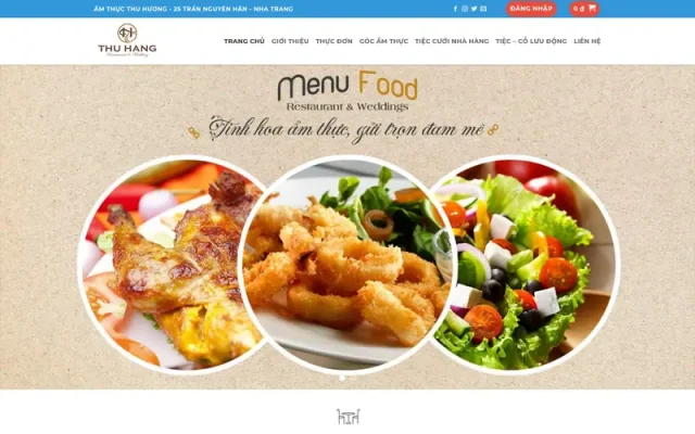 Mẫu web nhà hàng – và
