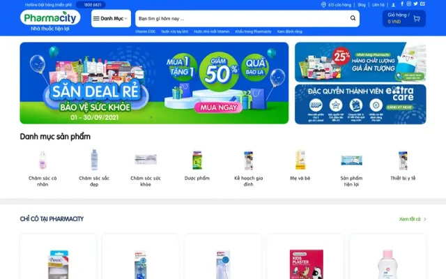 Mẫu web dược phẩm , nhà thuốc, quầy thuốc