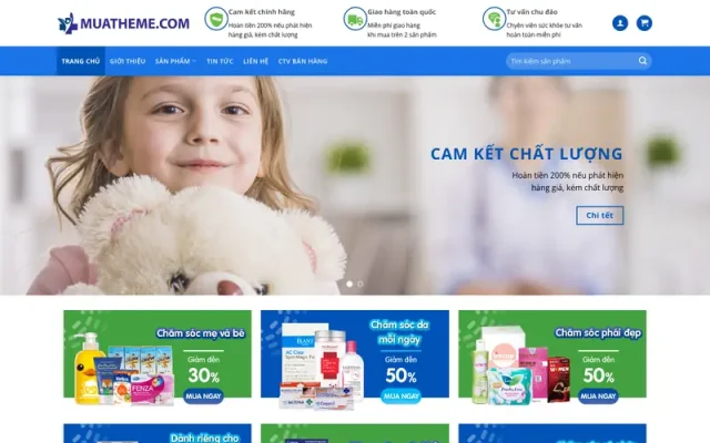 Mẫu web dược phẩm