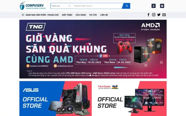 Mẫu web điện máy 11