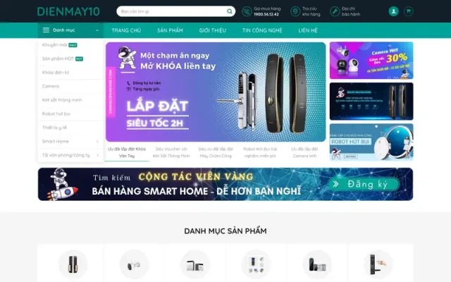 Mẫu web điện máy 10