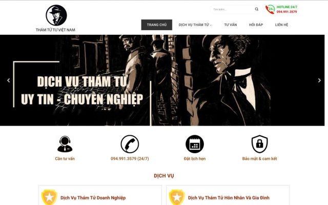 Mẫu web thám tử
