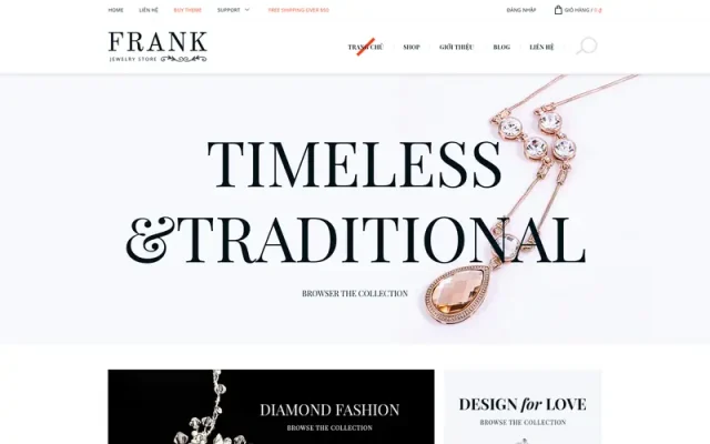 Mẫu web trang sức, nữ trang 5