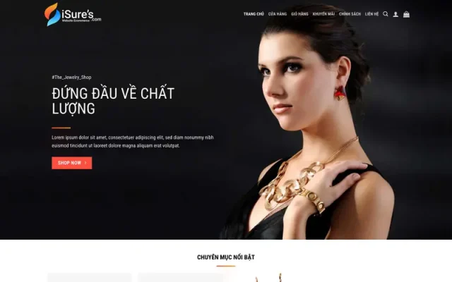 Mẫu web trang sức, nữ trang 4
