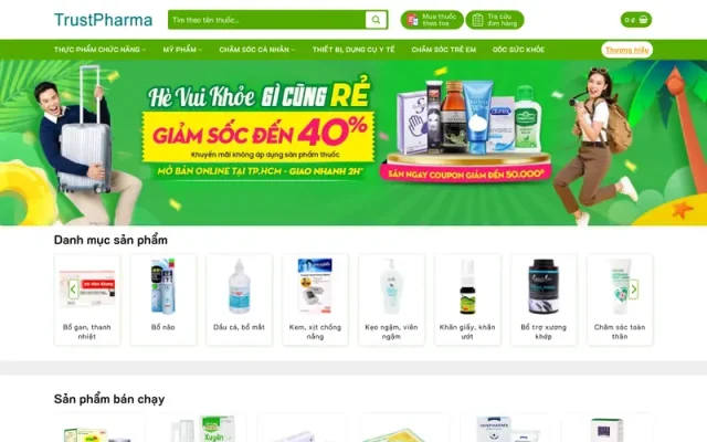 Mẫu web dược phẩm , nhà thuốc 7
