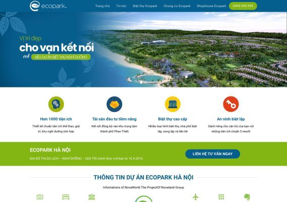 Mẫu web bđs giới thiệu dự án 01