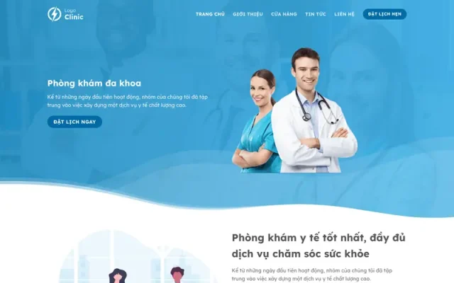 Mẫu web phòng khám nha khoa