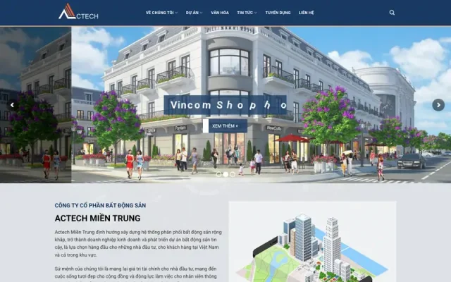 Mẫu web công ty bất động sản 105