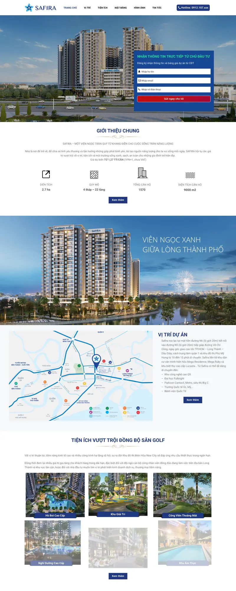 Mẫu web bất động sản landing page 103 – màn hình 1