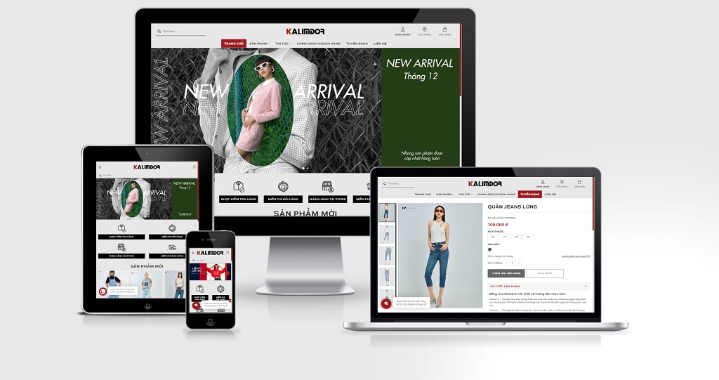 Mẫu Web thời trang nam mẫu số 29 – màn hình 1