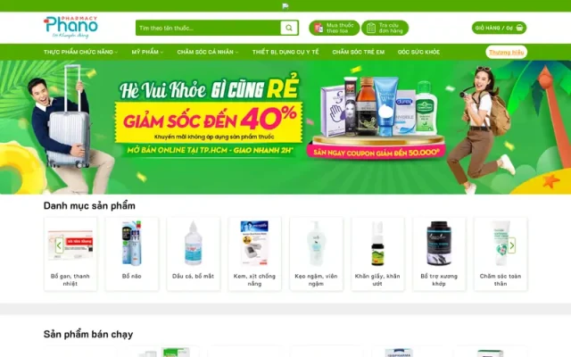 Mẫu web nhà thuốc 04 cao cấp