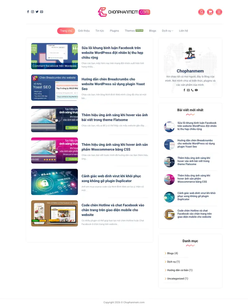 Mẫu web review công nghệ – màn hình 1