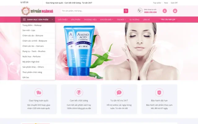 Mẫu web mỹ phẩm 30