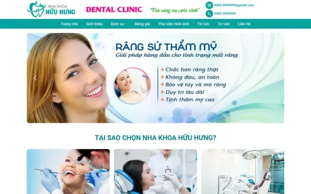 Mẫu web dịch vụ nha khoa 04