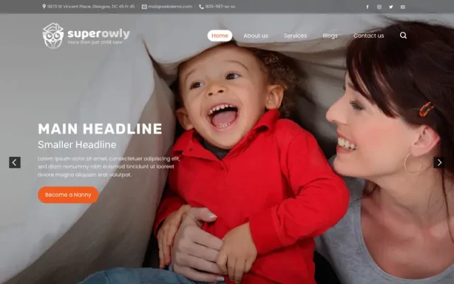 Mẫu web dịch vụ bảo