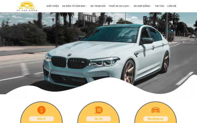 Mẫu web dịch vụ thuê xe 06