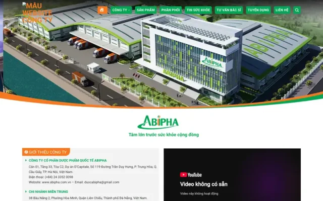 Mẫu web dược phẩm 07