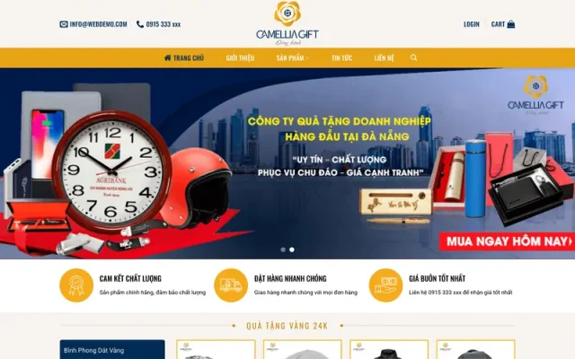 Mẫu web quà tặng doanh nghiệp