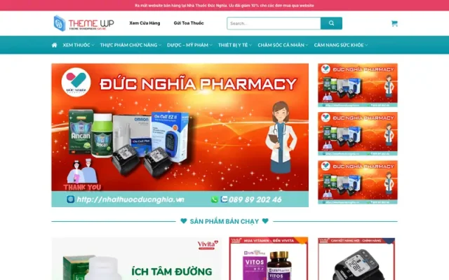 Mẫu web nhà thuốc