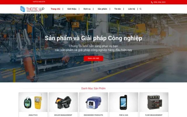 Mẫu web bán thiết bị điện tử 02