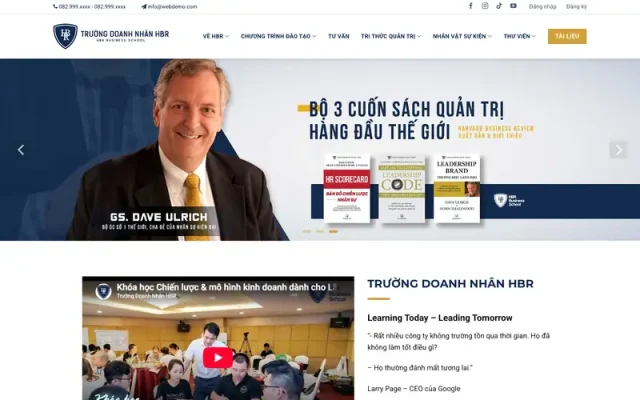 Mẫu web đào tạo doanh nhân 02