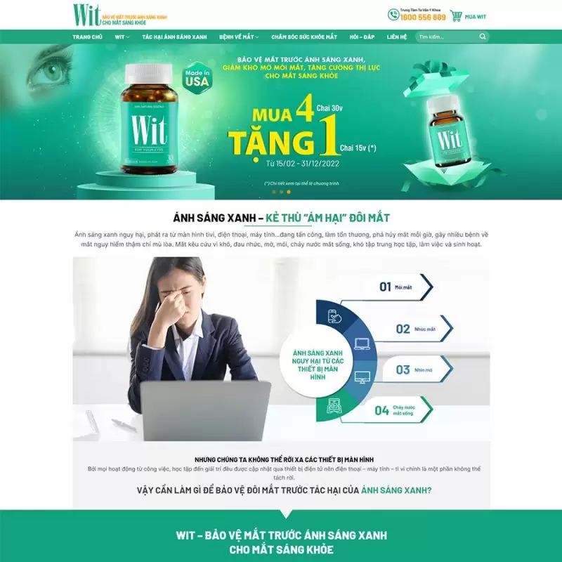 THEME WORDPRESS DƯỢC PHẨM 08 – màn hình 1