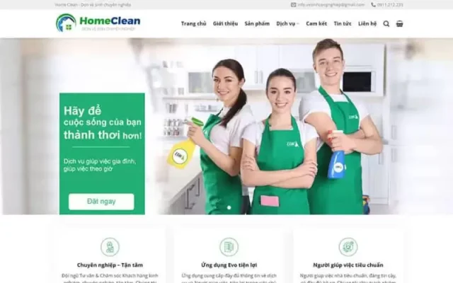 Mẫu web dịch vụ vệ sinh, dọn dẹp nhà cửa 03