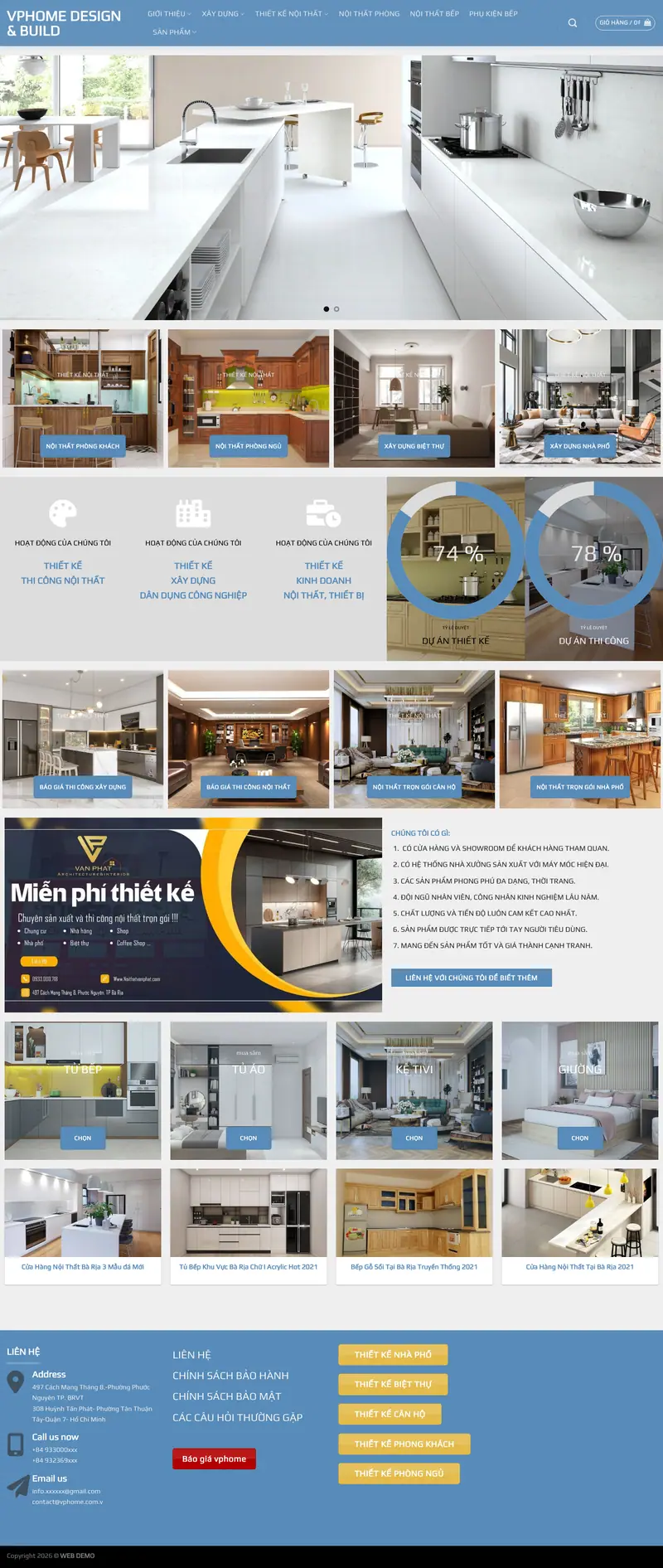 Mẫu web nội thất 29 – màn hình 1