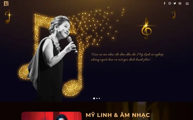 Mẫu web dịch vụ âm nhạc