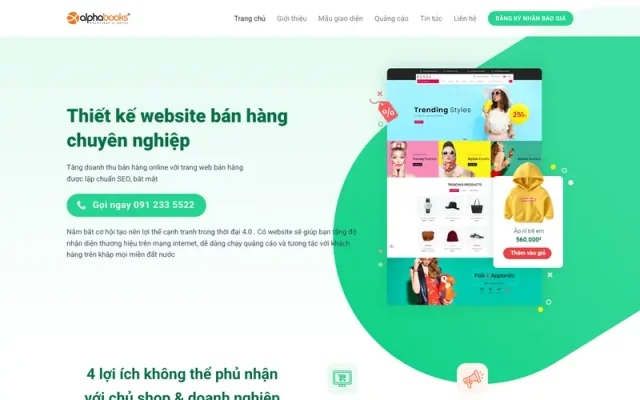 Mẫu web dịch vụ thiết kế