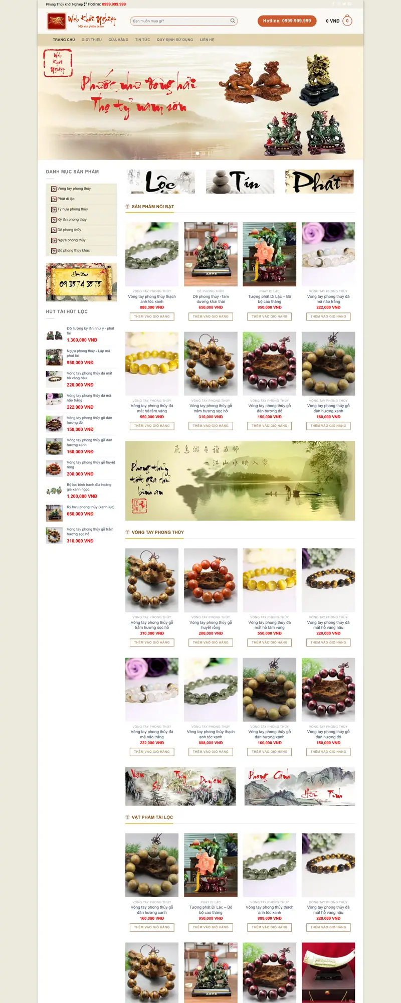 Mẫu web bán đá quý 01 – màn hình 1