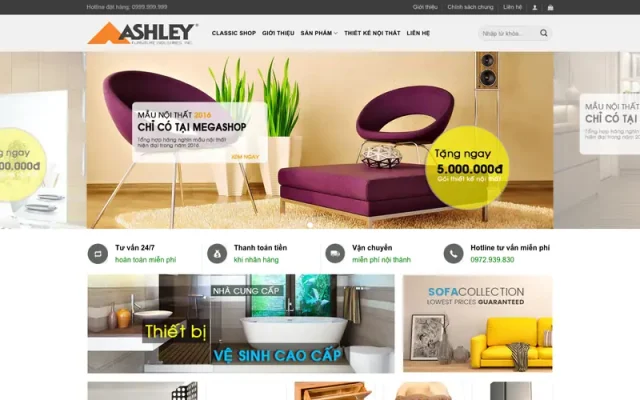 Mẫu web bán nội thất 23