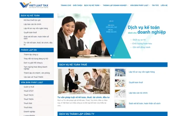 Mẫu web công ty kế toán 02