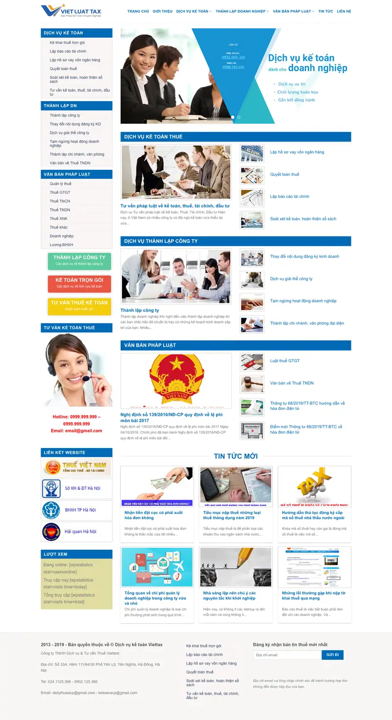 Mẫu web công ty kế toán 02