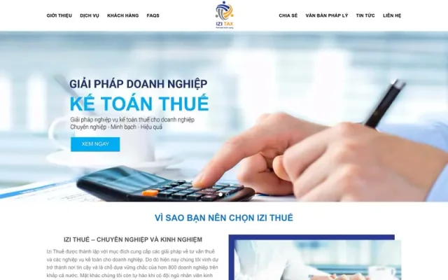 Mẫu web công ty kế toán 03