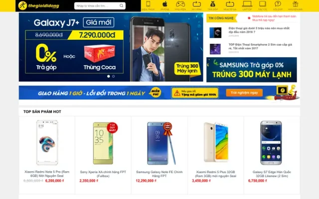 Mẫu web điện thoại 03