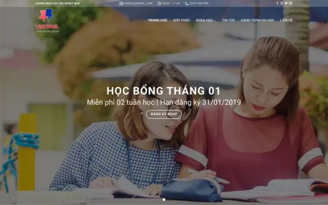 Mẫu web giáo dục 07