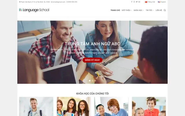 Mẫu web giáo dục 08