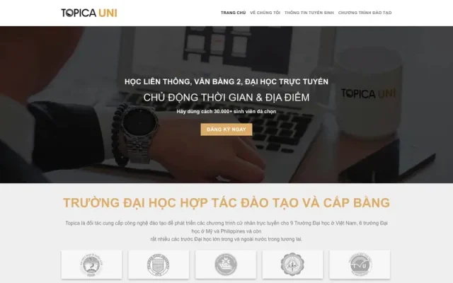 Mẫu web giáo dục 09