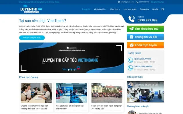 Mẫu web giáo dục 11