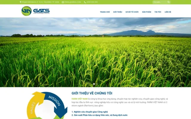 Mẫu web giới thiệu công ty 09