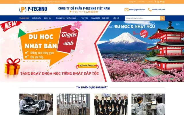 Mẫu web giới thiệu công ty 12