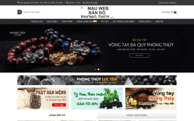 Mẫu web phong thủy