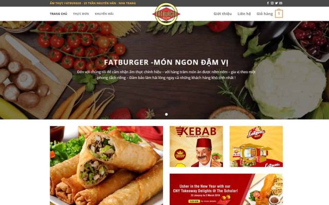 Mẫu web nhà hàng