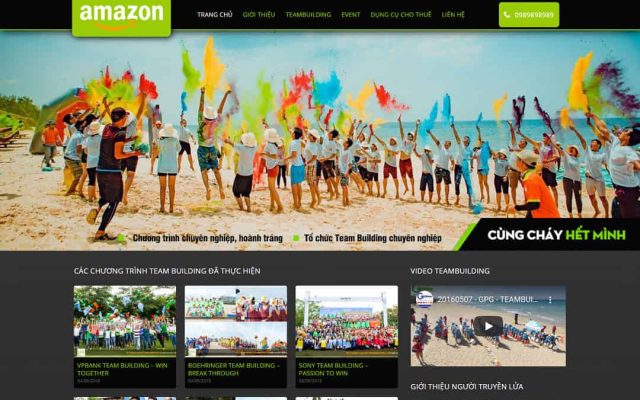 Mẫu web công ty tổ chức sự kiện 05