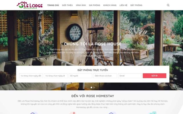 Mẫu web khách sạn 02