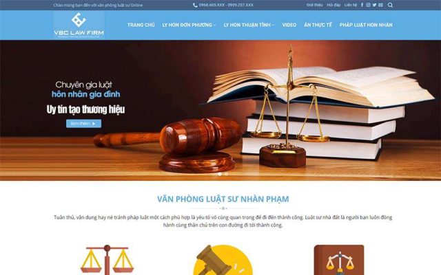 Mẫu web công ty luật 03