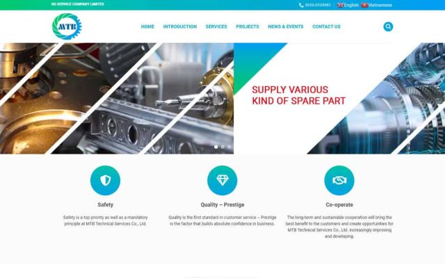 Mẫu web công ty sửa chữa tàu, thuyền