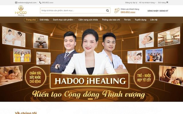Mẫu web mỹ phẩm 18